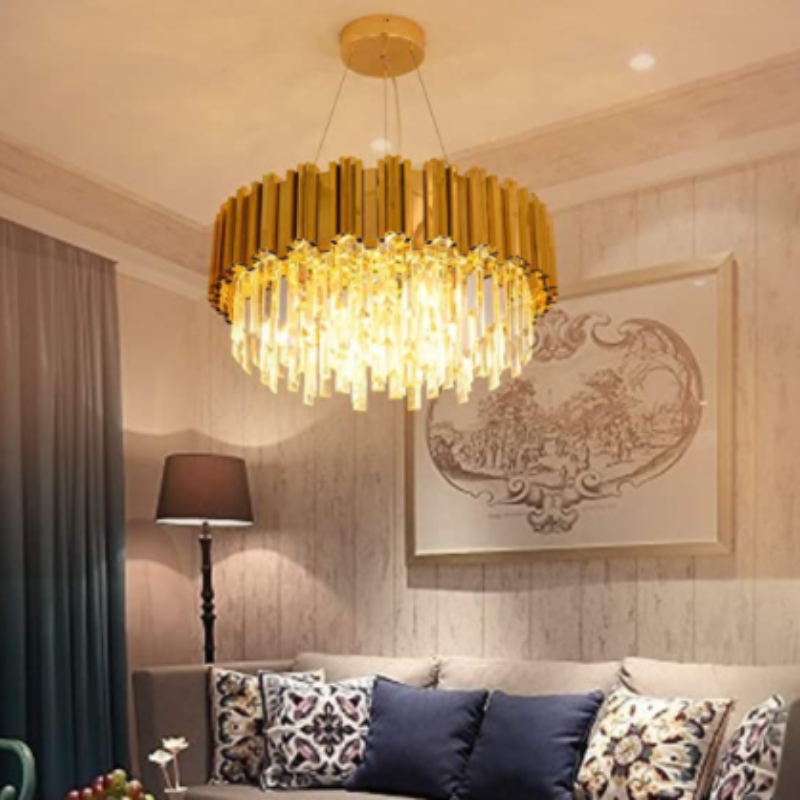 Dante II Antique Gold Modern Chandelier