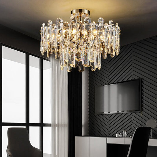 Daena Gold Crystal Chandelier