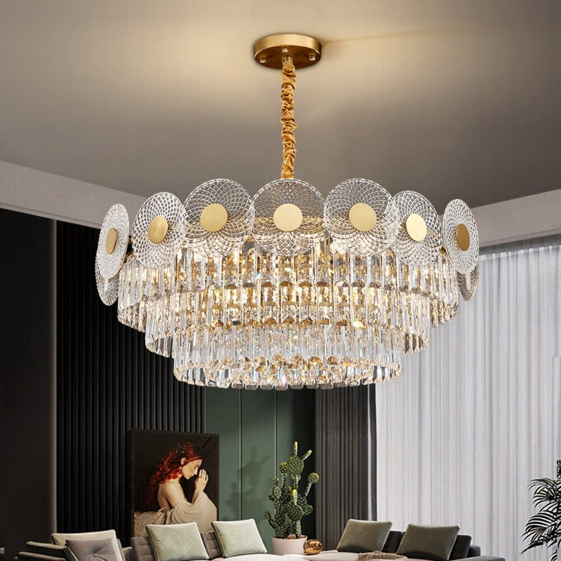 Felicia Round Crystal Chandelier