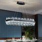 Kara Oval Black Crystal Chandelier