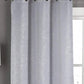 Bella Metallic Blackout Textured Curtains, 2 Panels