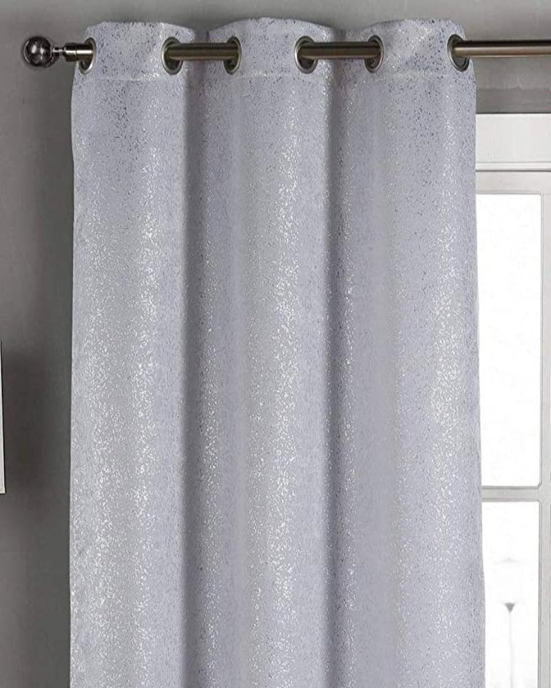 Bella Metallic Blackout Textured Curtains, 2 Panels