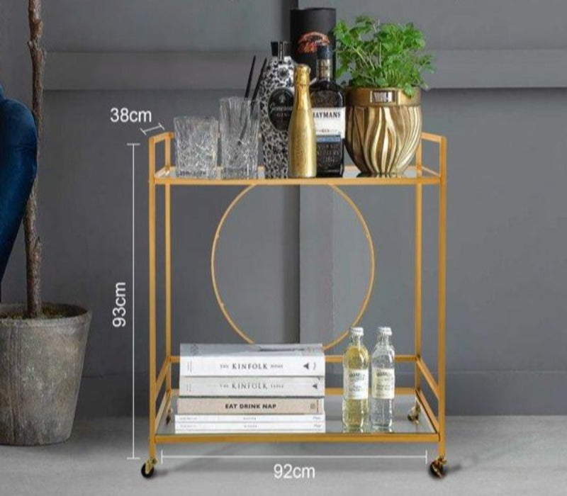 Sada Gold Serving Cart