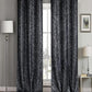 Bella Metallic Blackout Textured Curtains, 2 Panels