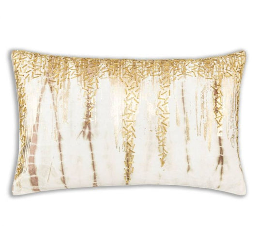 Lahana Ivory Stone Rectangular Pillow