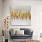 Charnell Gold & White Abstract Wall Art