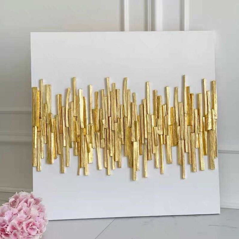 gold abstract wall art