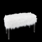 Totally Glam Faux Fur Bench
