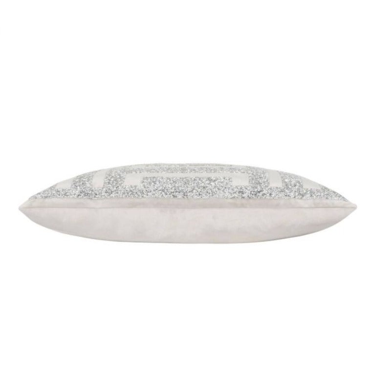 Ariel Grey Silver Pillow