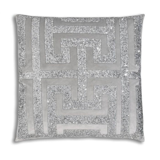 Ariel Grey Silver Pillow