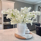 Totally Glam Aura Ginger Jar White Vase for flowers
