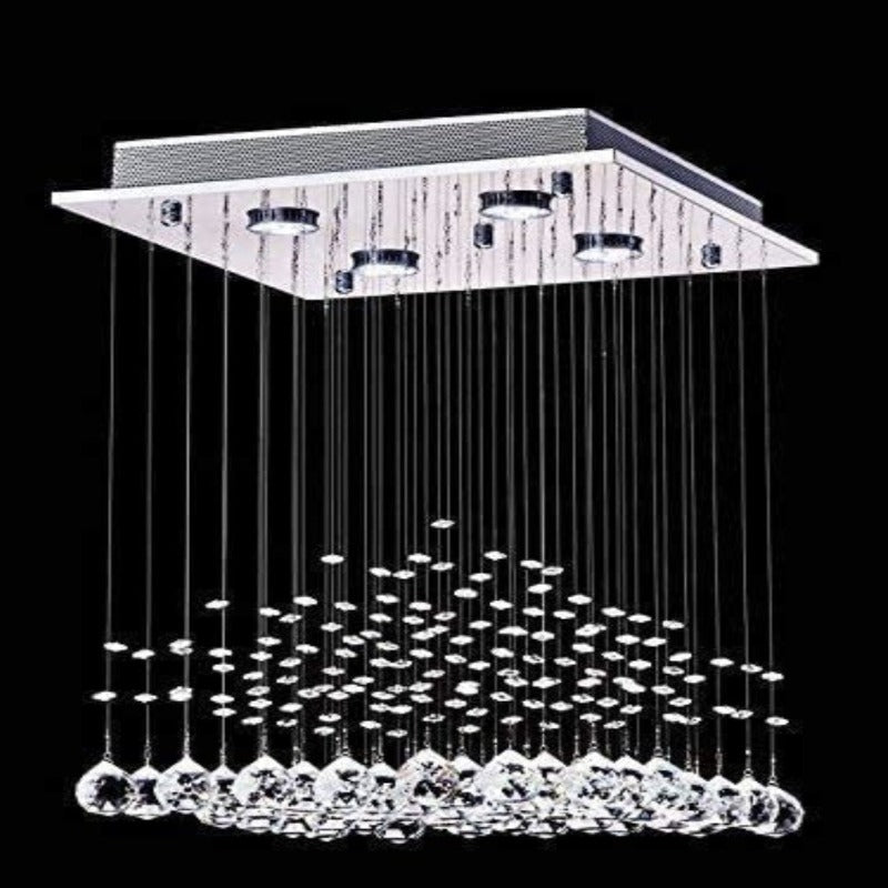 Eva Modern Crystal Light Fixture Flush Mounted