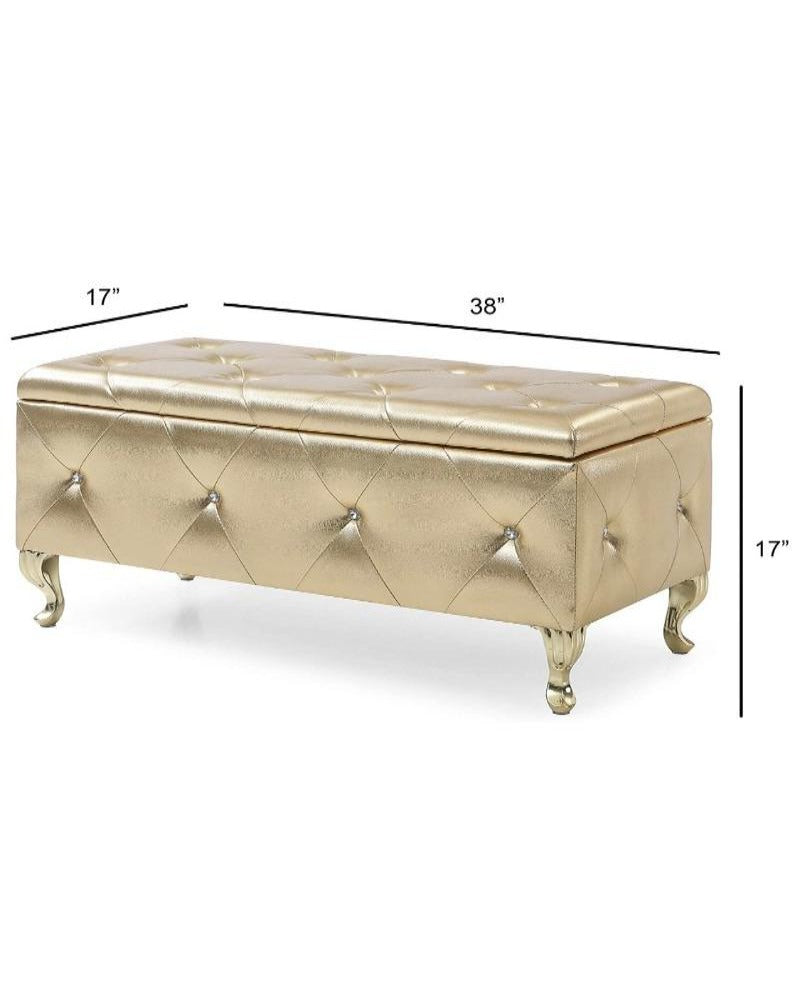 Florence Glam Tufted Storage Bench