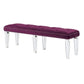 Monalisa Bench Velvet & Mirrored