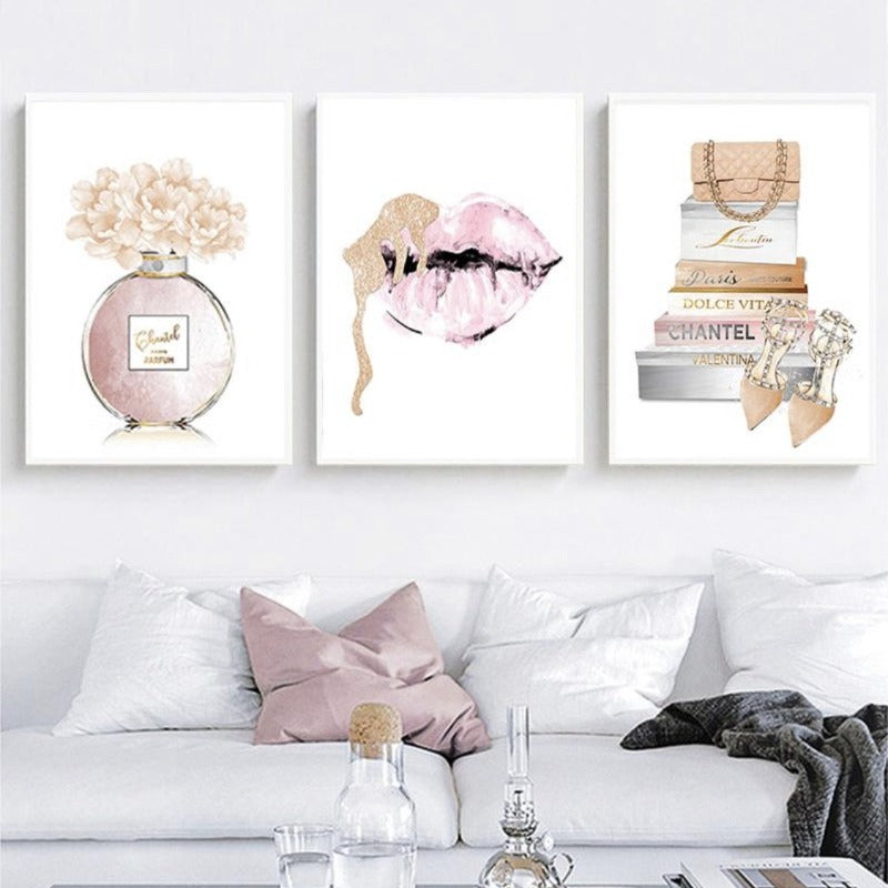 Chanel Super Chic Wall Art, Set of 3