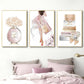 blush girly wall art
