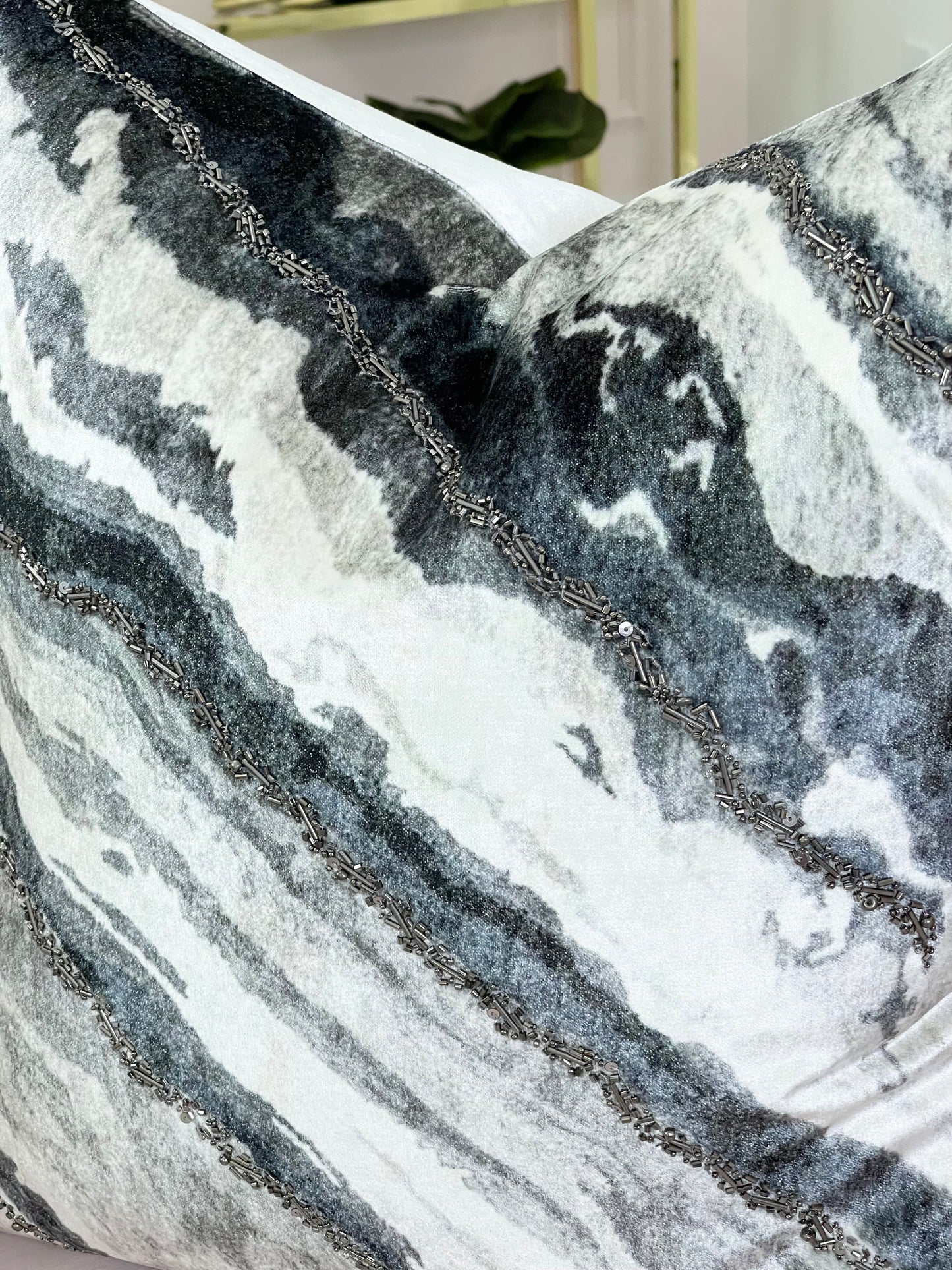 Onyx Distressed Pillow