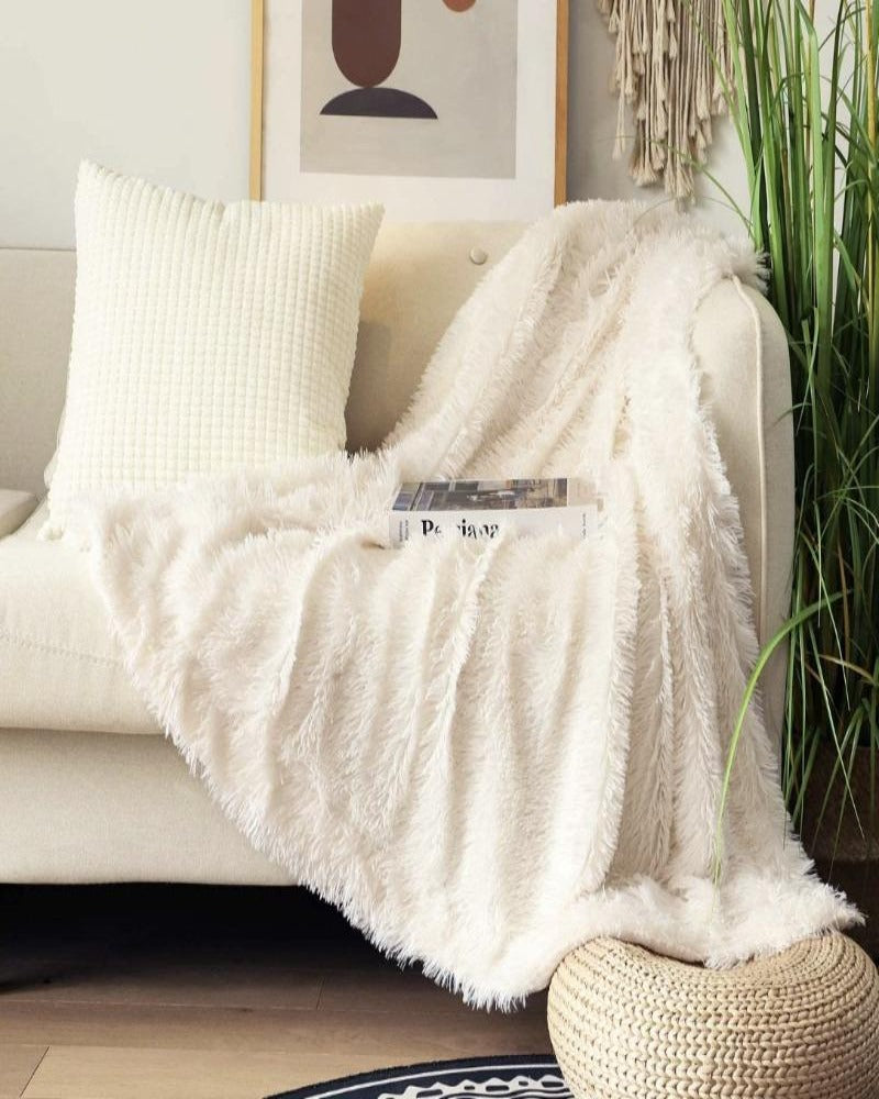 Noah Faux Fur Throw Blanket