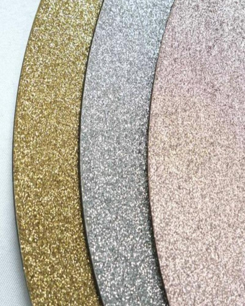 Zara Glitter Acrylic Charger Plates, Set of 6