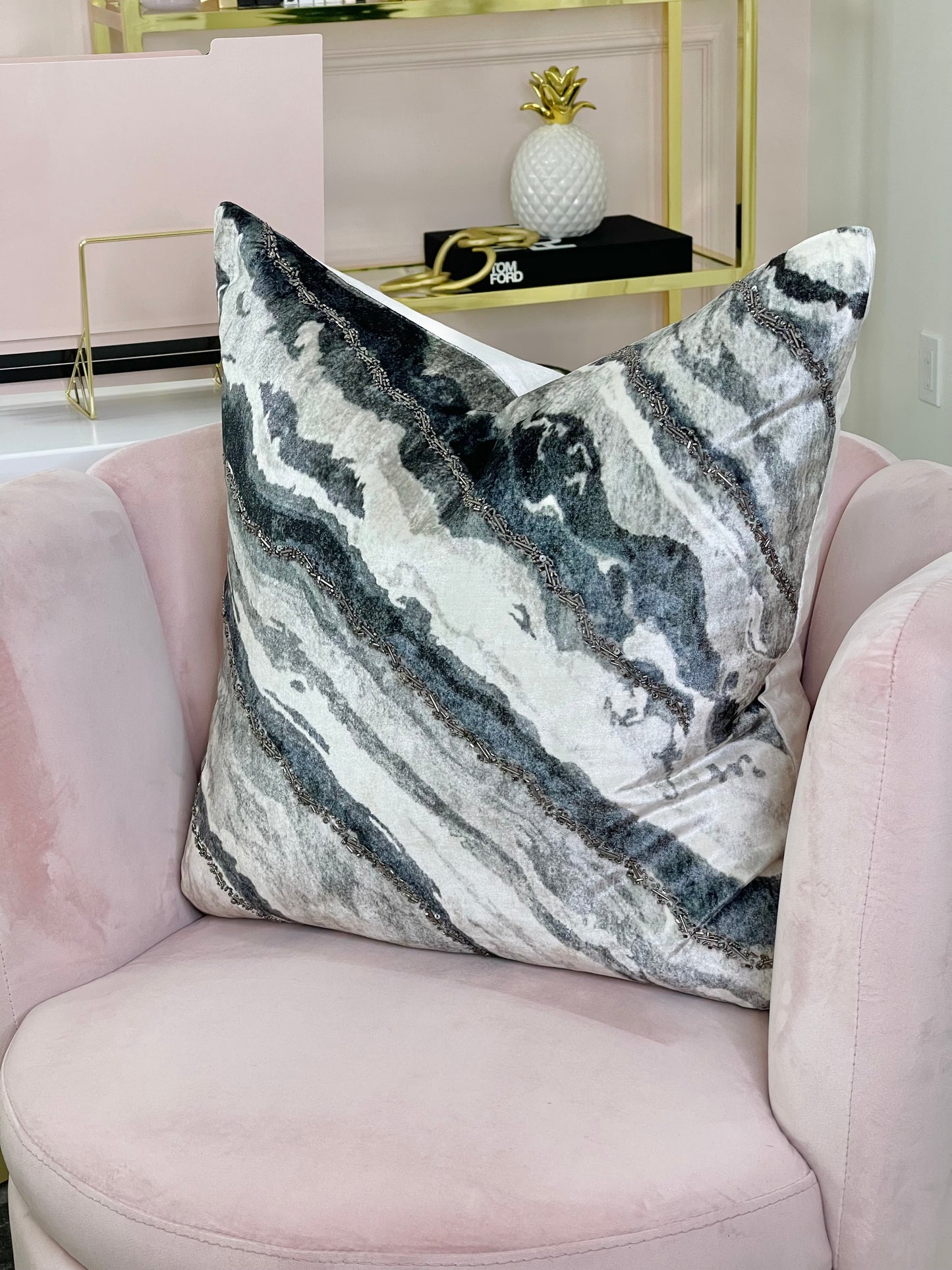 Onyx Distressed Pillow