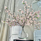 Light Pink Silk Cherry Blossom Flower Branches, 36", Set of 3