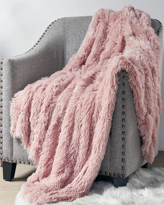 Ava Faux Fur Throw Blanket