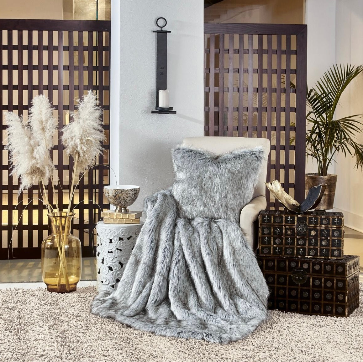 Aspen Faux Fur Throw