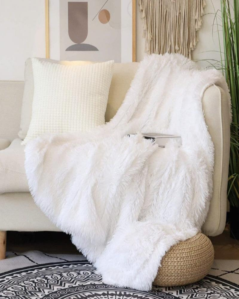 Noah Faux Fur Throw Blanket