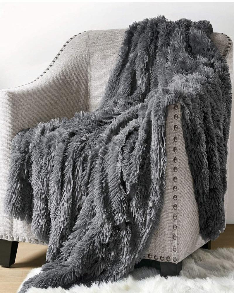 Ava Faux Fur Throw Blanket