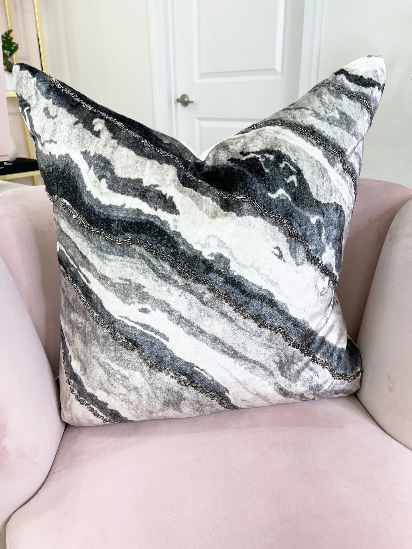 Onyx Distressed Pillow