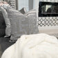 Ariel Grey Silver Pillow