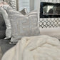 Ariel Grey Silver Pillow