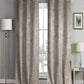 Bella Metallic Blackout Textured Curtains, 2 Panels