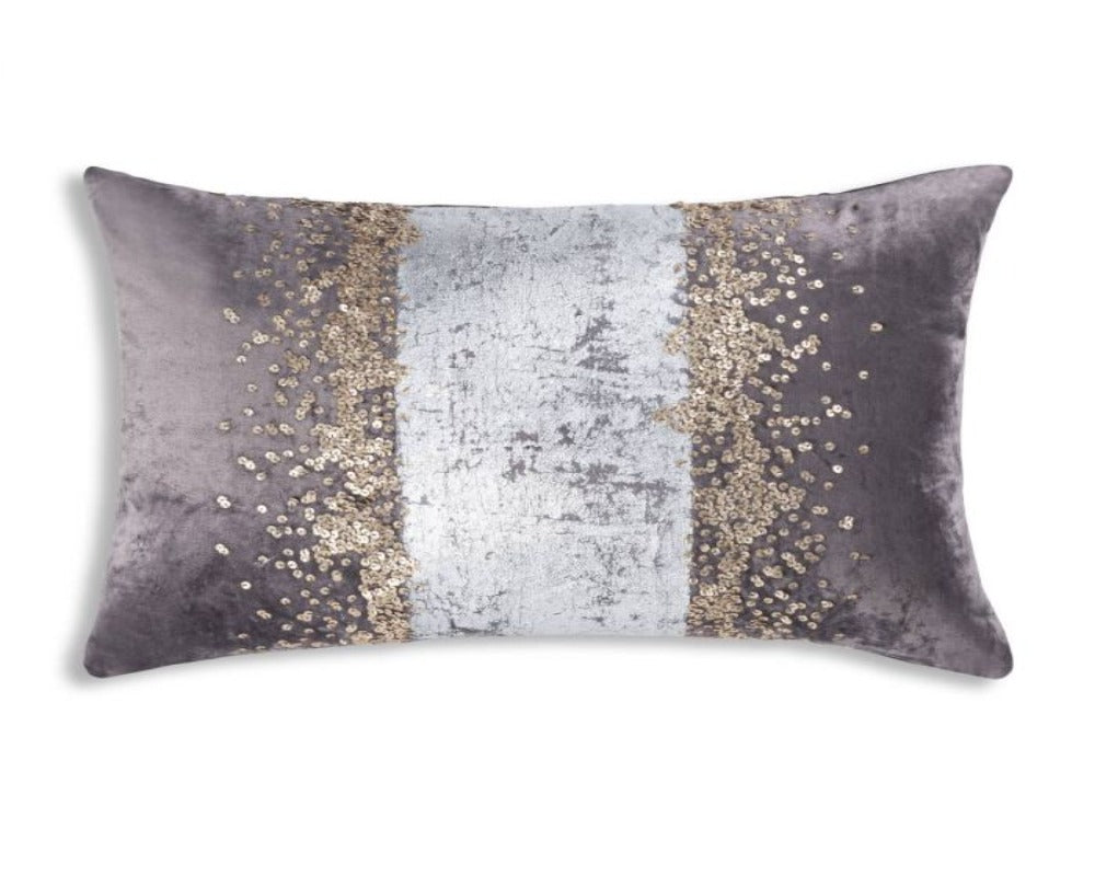 Raina Charcoal Velvet Pillow