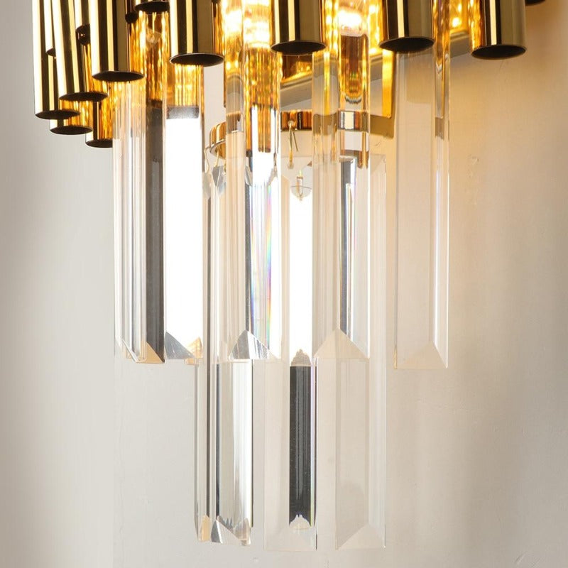 crystal wall sconce