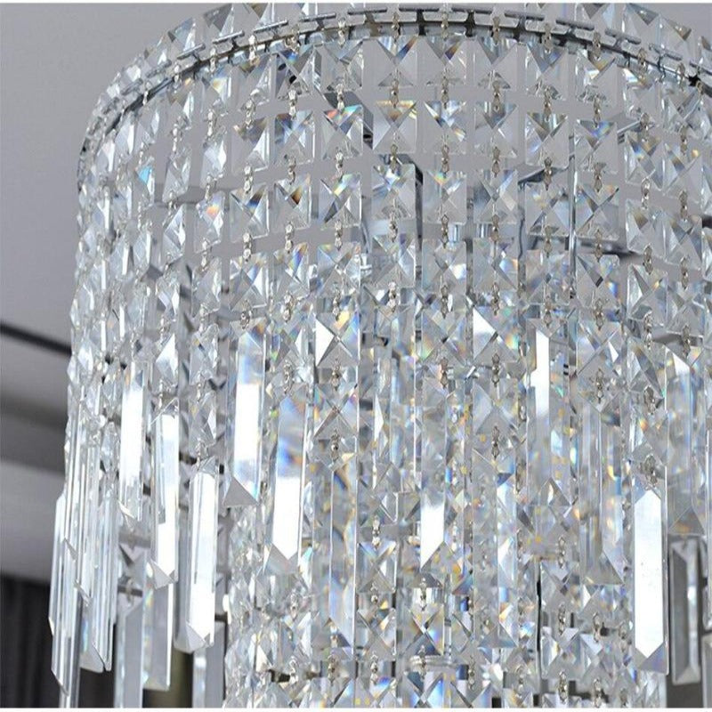 Aubrey Luxury Crystal Chrome Chandelier