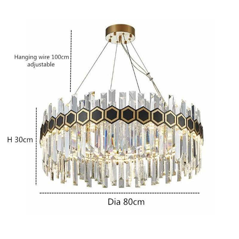 Donelle Round Crystal Chandelier