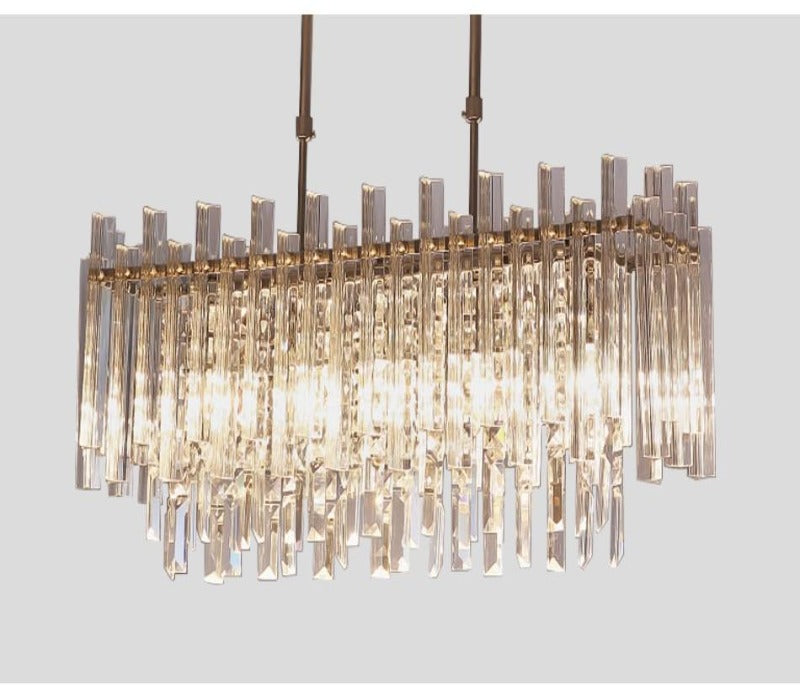 Laina Rectangle Crystal Chandelier