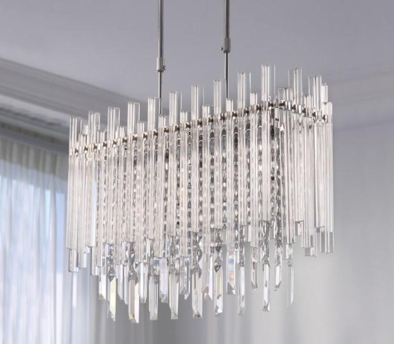 Laina Rectangle Crystal Chandelier