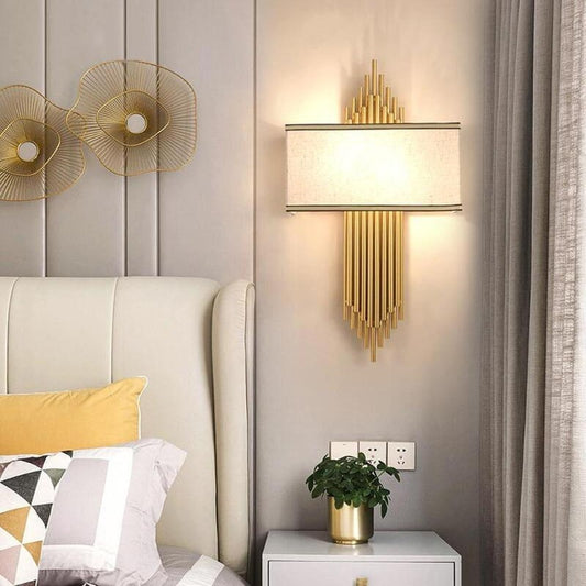 gold wall sconce