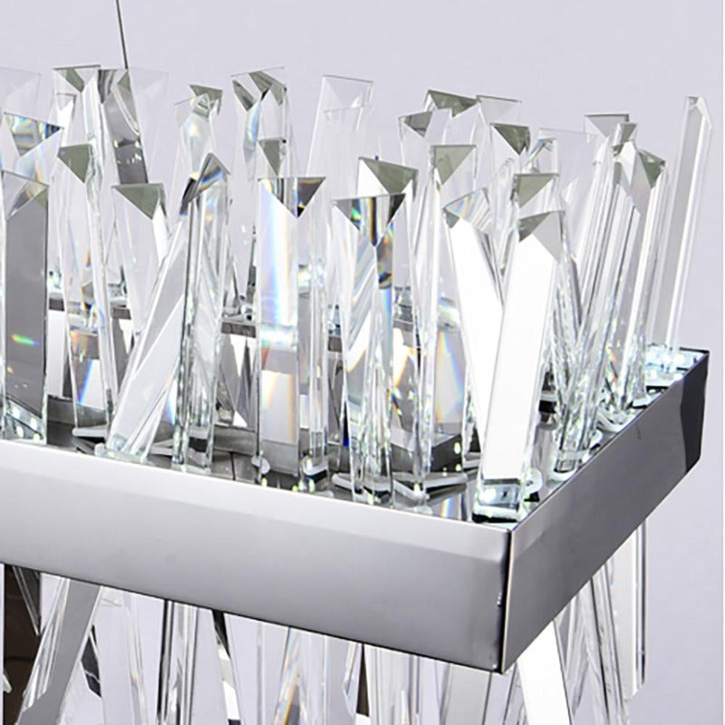 Milan Rectangular Modern Crystal Chandelier