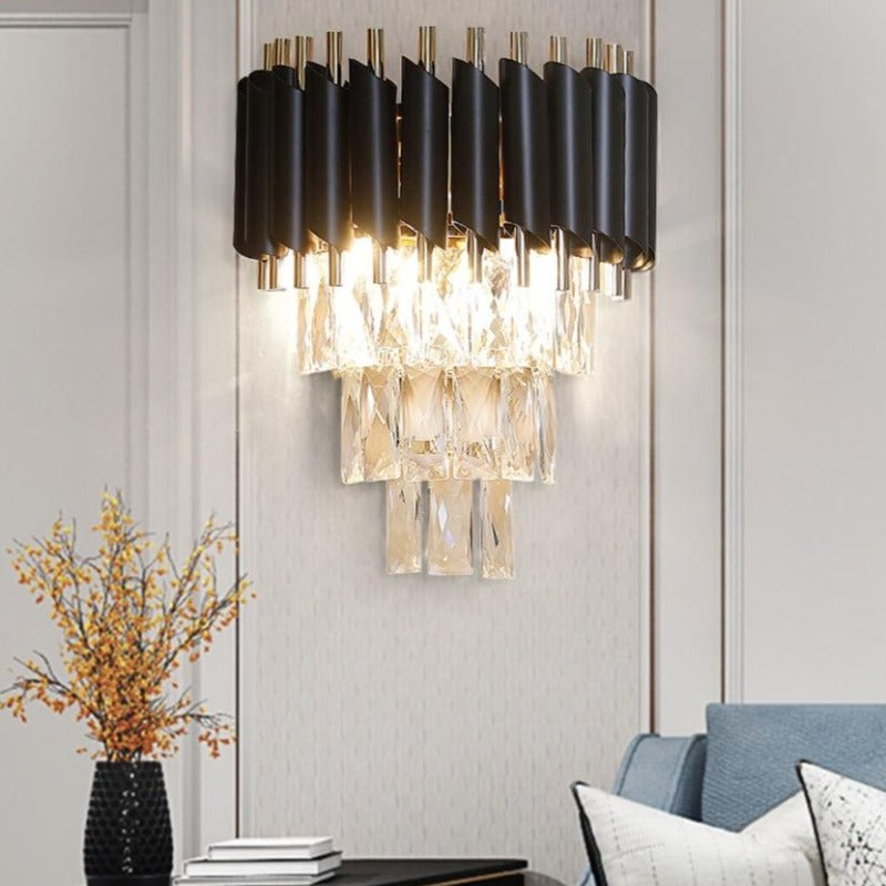 crystal wall sconces