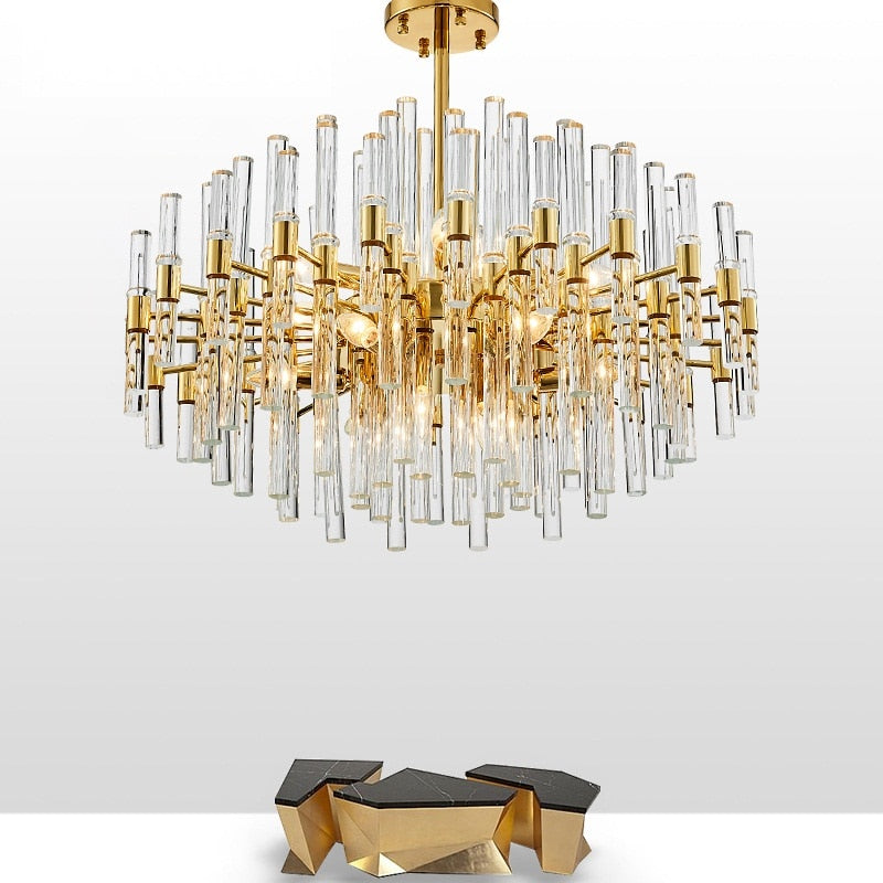 Azure Modern Contemporary Crystal Chandelier