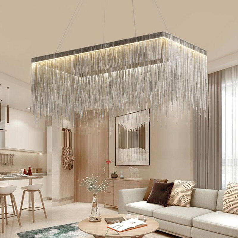 Selena Rectangular Modern LED Chandelier