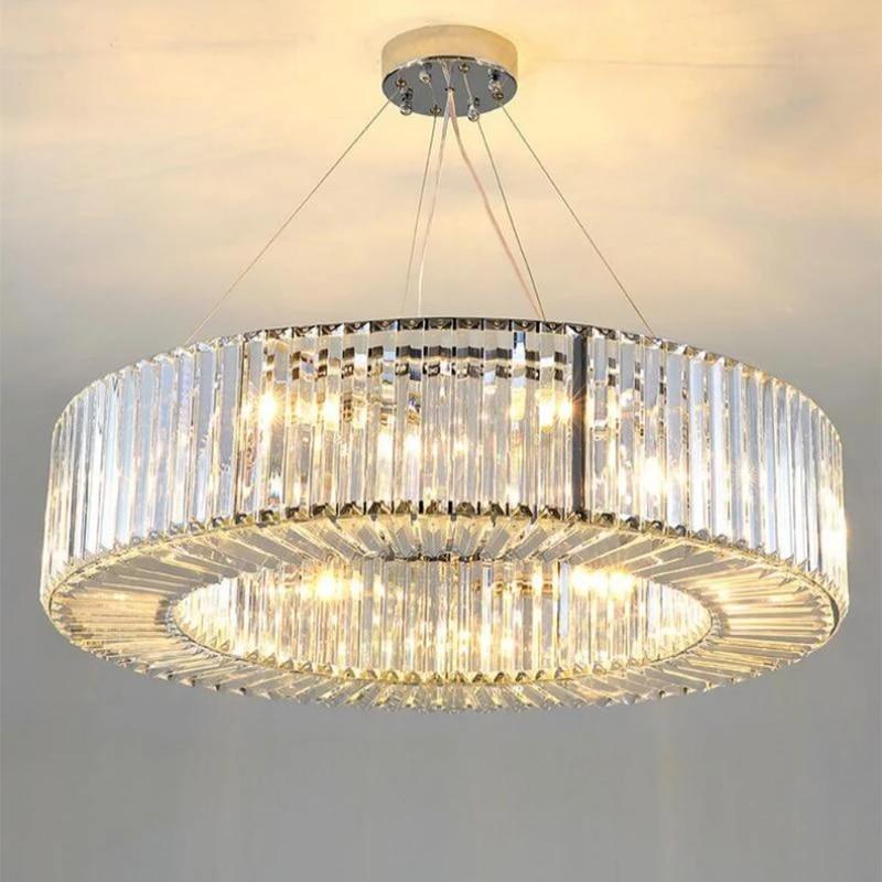 Alesso Round Crystal Chandelier