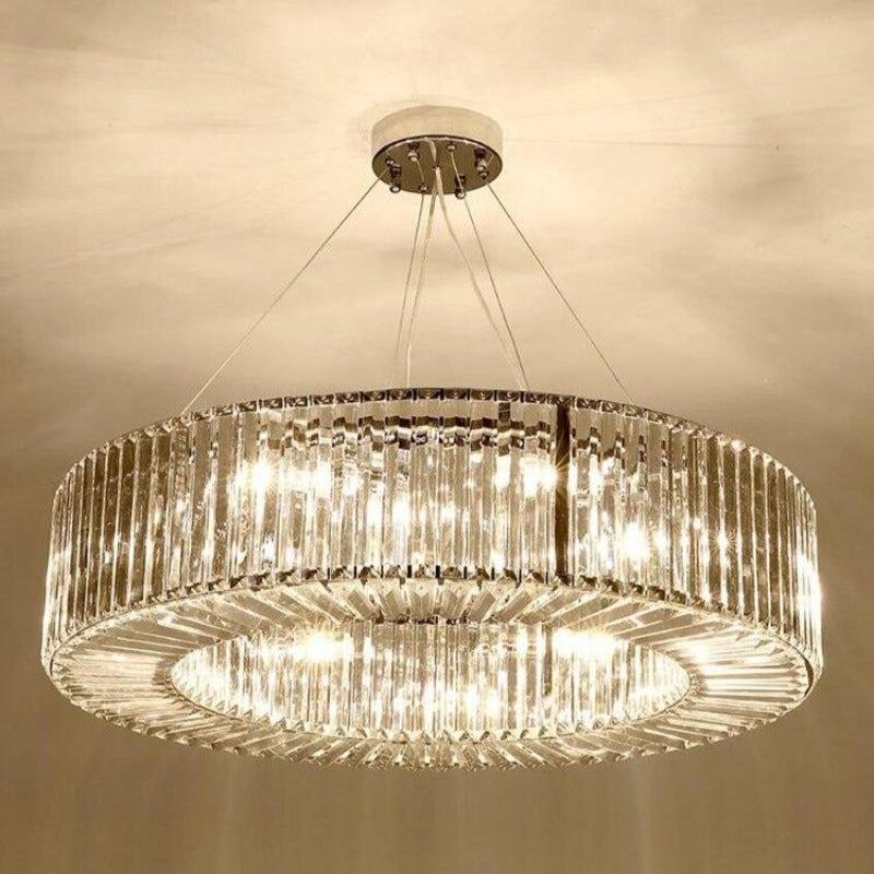 Alesso Round Crystal Chandelier