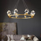 gold large crystal chandelier