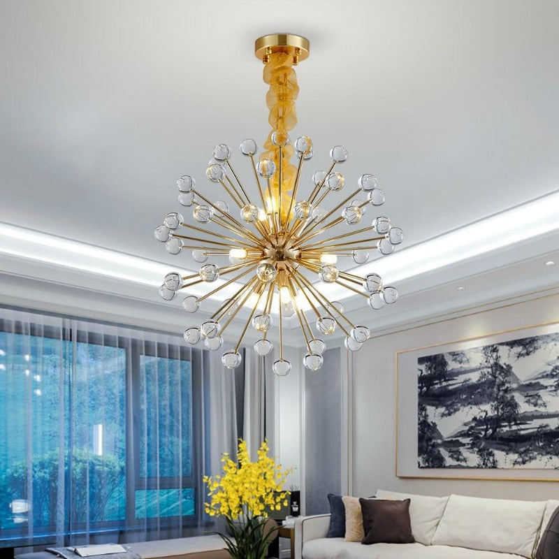 modern gold chandelier