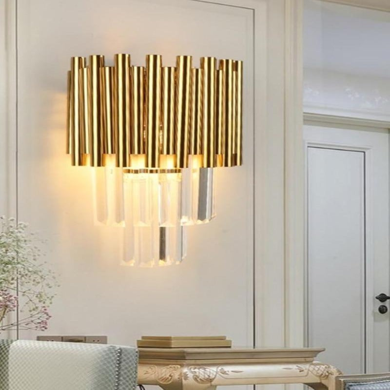 gold wall sconce