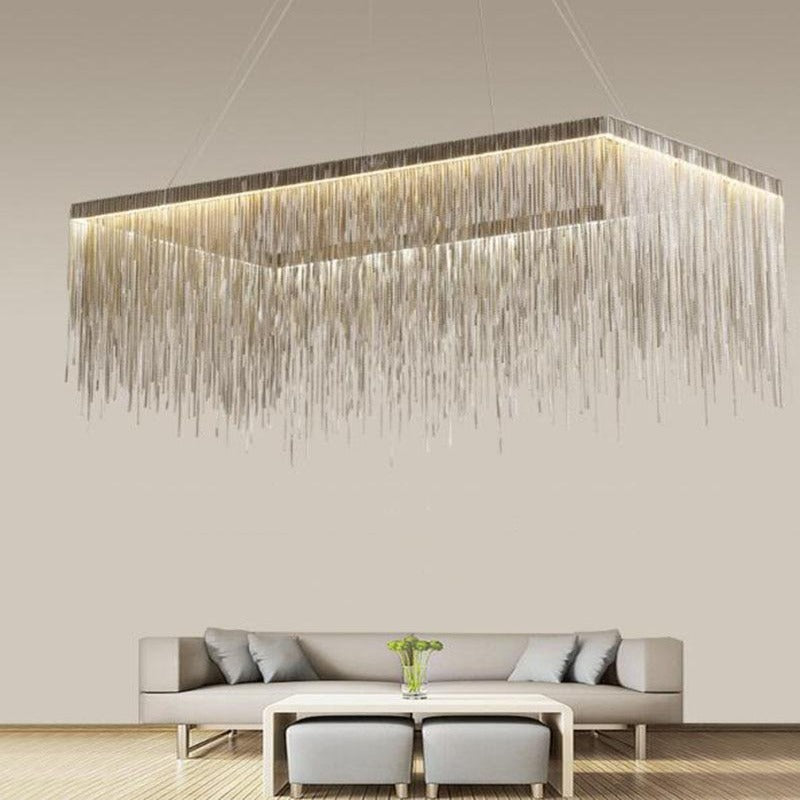 Selena Rectangular Modern LED Chandelier